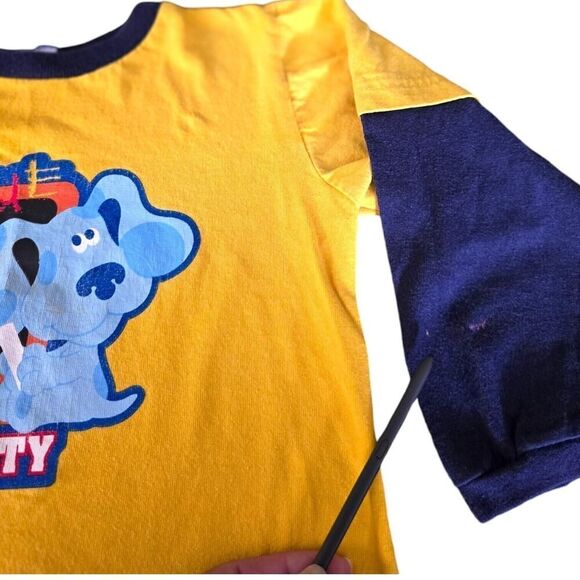 Vintage Nickelodeon Blues Clues Blue University School Long Sleeve Shirt SZ 5T - Picture 5 of 6